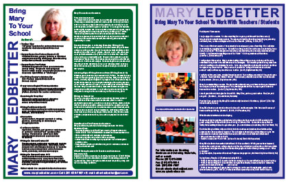 Mary Ellen Ledbetter's Brochure Cover